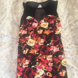 Flower mini dress